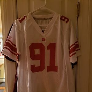 NY Giants #91 Justin Tuck white  Shirt XL NWOT
